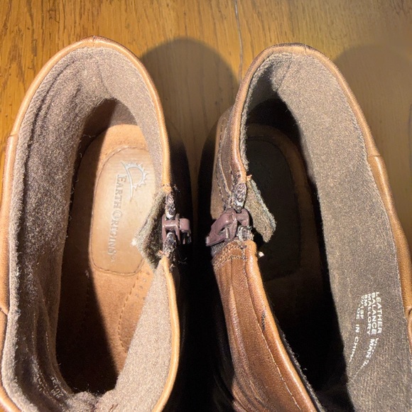 🌿NWOT Earth Origins Dark Brown Ankle Boots - Picture 8 of 8